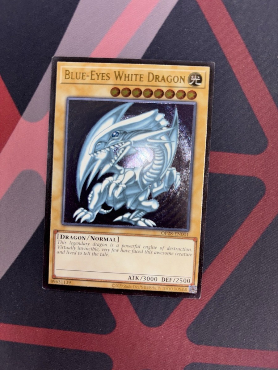 Blue-Eyes White Dragon - OP28-EN001 - Ultimate Rare NM | eBay