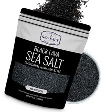 Black Lava Hawaiian Sea Salt Infused with Activated Charcoal   Hawaiian-Style...