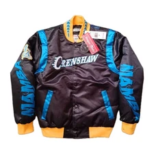Headgear Classics Crenshaw Mamba Mentality Jacket M Black Snap Kobe Bryant NWT
