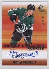 2015-16 SP Authentic Sign of the Times Rookies 210/299 Mattias Janmark Auto 1u6