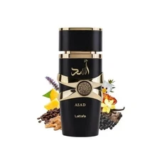 Lattafa Perfumes Black Edition Asad For Unisex Eau De Perfume Spray, 3.4 LL