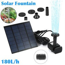 Solar Panel Powered Water Feature Pump Garden Pool Small Pond Aquarium Fountain