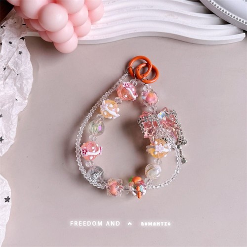 Crystal Bag Pendant Keychain Colorful Phone Charm Rope New Phone Lanyard - Photo 7 sur 19
