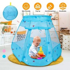 Pop Up Tent Toddler Girl Play Tent Foldable Ball Pit Kids Tent with Carrying Bag