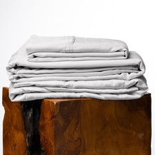 Olive  Crate Eucalyptus Sheets Set - Cooling, Organic Tencel, Cali King, Gray M