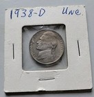1938 D Jefferson Nickel. Package Says Unc.