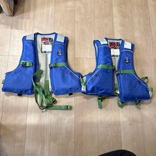 Life Jacket for Kids Large Nylon Blue Adjustable with Pocket, Outdoor Sports