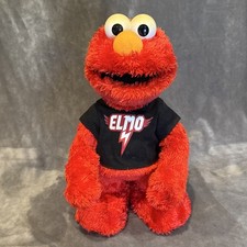 Sesame Street Elmo Plush Toy with Black Shirt