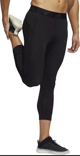 Adidas Herren Techfit 3/4 Tights Kompression Training SCHWARZ LARGE Neu mit Etikett GM5034 - Bild 3 von 3