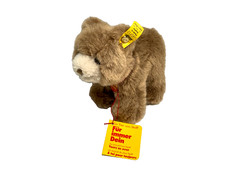 Vintage 1970's Steiff, Browny Bear Miniature Plush, 1445/12 w/ Tags, Austria