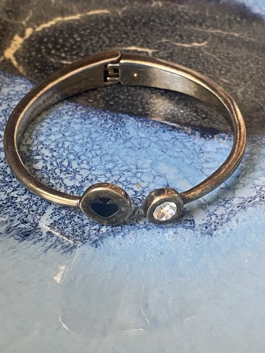 Bracciale aperto con cerniera Kate Spade con strass