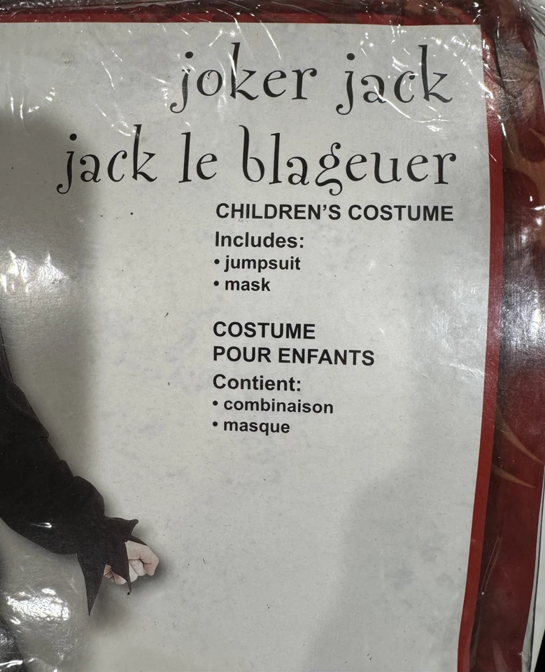 Disfraz de payaso niño CON máscara, talla L (10-12), TOTALMENTE NUEVO Foto 3 de 4