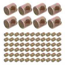  100pcs Furniture Hardware Barrel Nuts - M6 Furniture Joint Fixing Replacement