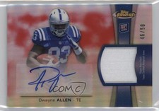 2012 Topps Finest Rookie Red Refractor 46/50 Dwayne Allen #RAP-DA Patch Auto 1u6