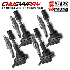 4x Ignition Coil & Spark Plug Set for 2017-2022 Kia Optima Forte5 2.0L L4 UF816