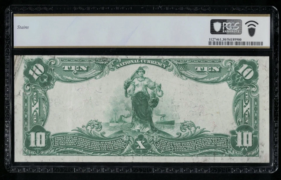SC 1902 $10 Fr.624 National Park Bank New York Ch. # (E) 891 PCGS 30 VF (981Q) - Image 2 of 3