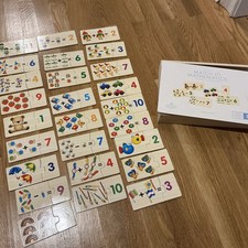 Pottery Barn Kids Match It Mathematics Ages 3 And Up Wooden Puzzle Set