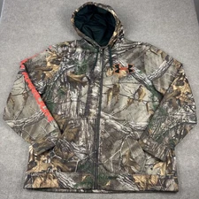 Under Armour Hoodie Mens XL Realtree Camo ColdGear Full Zip Jacket Sweatshirt