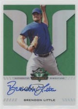 2017 Leaf Valiant Draft Green 9/99 Brendon Little #BA-BL1 Auto 1e15