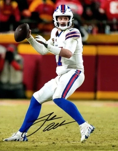 Josh Allen Autographed 8x10 Photo Football Player NFL Buffalo Bills Quarterback