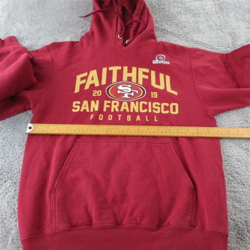 San Francisco 49ers Hoodie Sweatshirt Mens Small NFL Football Playoffs Fanatics - Picture 6 of 9
