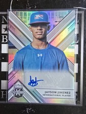 Jayson Jimenez Auto 2018 Panini Elite Extra Edition