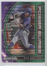 2020 Panini Prizm Draft Picks Power Surge Green Pulsar Alec Burleson #PDP174 1m8