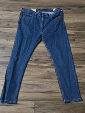 Levis 512 Men's Size 36x30 Blue Jeans Flex Stretch Denim Slim Taper Fit NWT