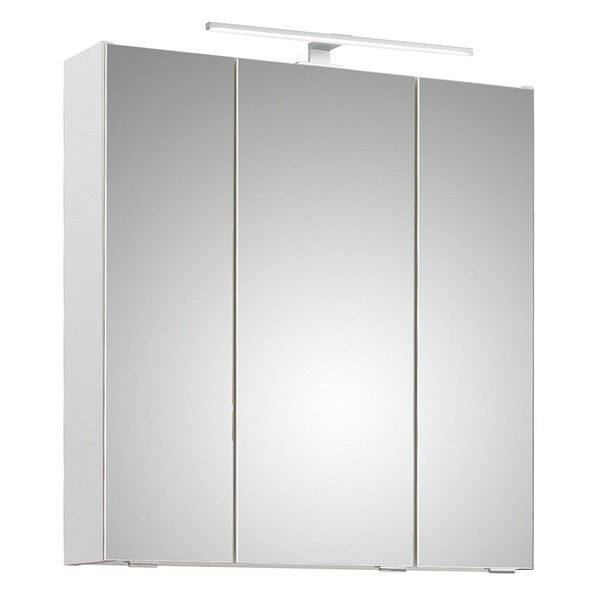 Badezimmer Spiegelschrank 65 Cm Breit Wandschrank Weiß Badezimmerspiegel Spiegel-image