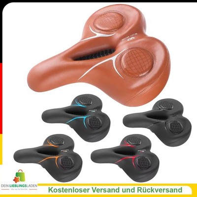 West Biking Gel-Fahrradsattel   Extra breit, stoßdämpfend & super bequem