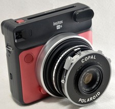 RED CUSTOM Fuji Instax 75mm f4.5 Square SQ6 Manual Control Shutter w/flash sync