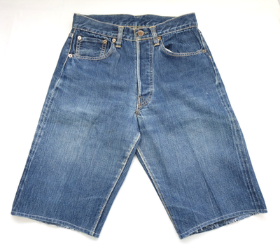 LEVI'S 501 1940s Big E Hidden Rivets Selvedge Jean Shorts 26