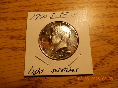 1970 S  Kennedy Half Proof 40% Silver