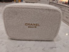 Chanel Beaute' Limited Edition 2024 Holiday Zip Cosmetic Large Makeup Bag