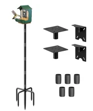 90inch Upgrade Bird House Pole for Outdoor Bird Feeder Bath, Heavy Duty Adjus...