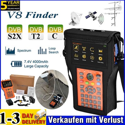 DVB-S2/T2/C HD Satfinder Satelliten Terrestrisch Combo TV Signalfinder Messgerät