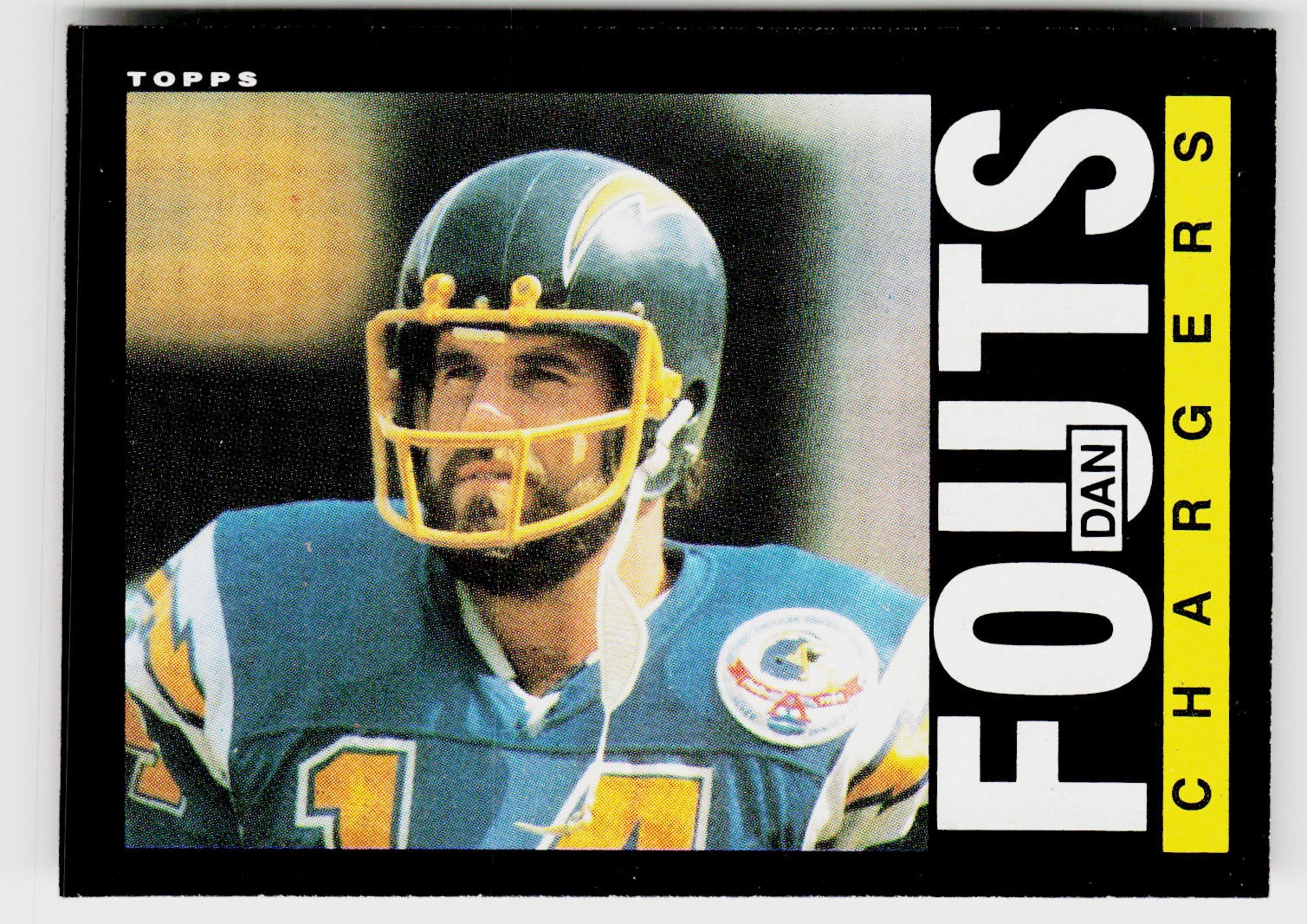 Dan Fouts, 1985 Topps, #372, San Diego Chargers,