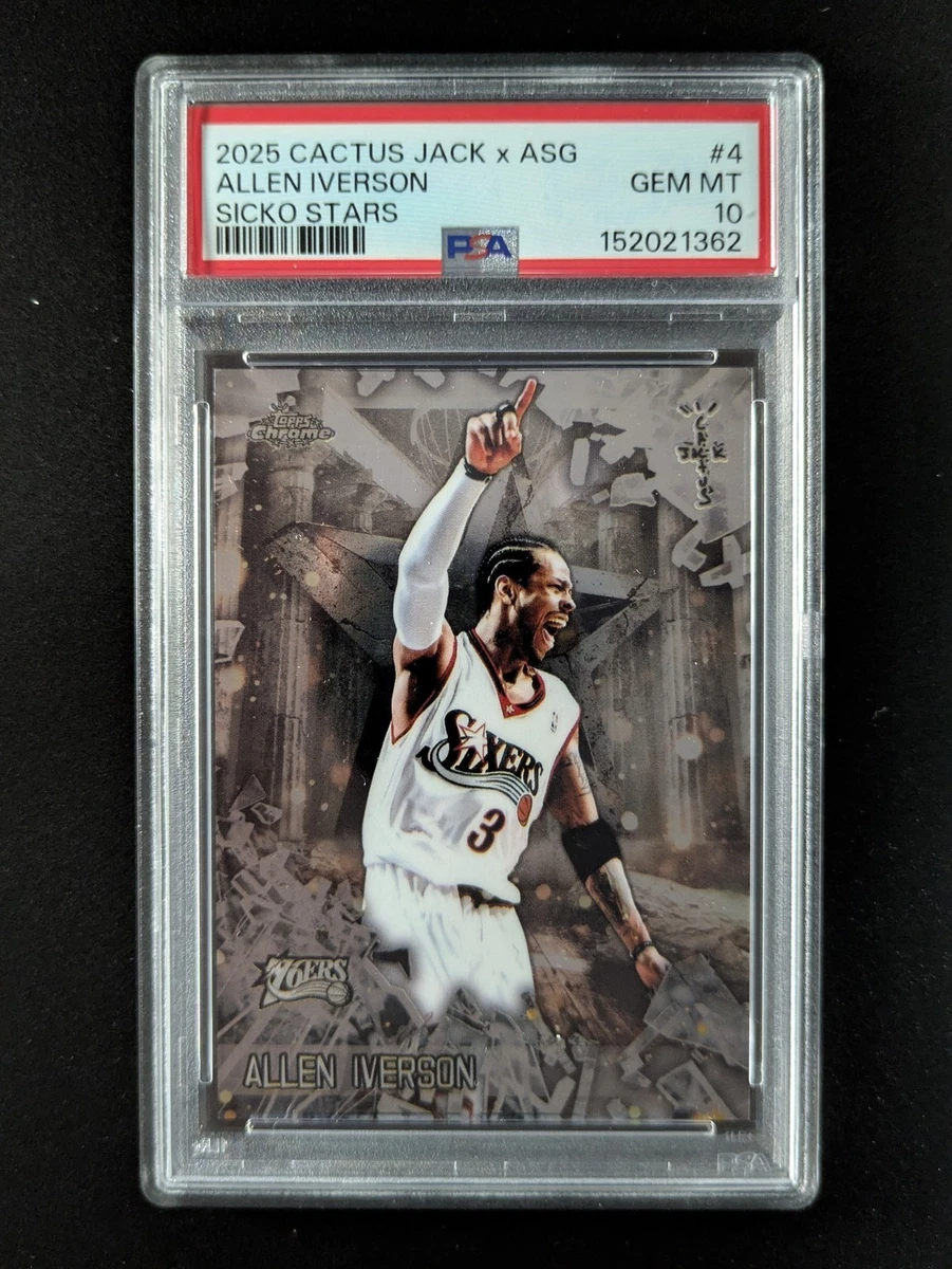Allen Iverson Professional Sports Authenticator (PSA) Basketball