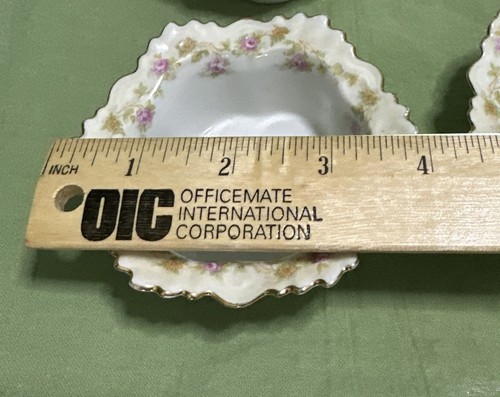 Antique MZ ~ Moritz Zdekauer ~ Austria ~Set Of 6 Ramekin & Saucer / Dessert Bowl - Picture 7 of 12