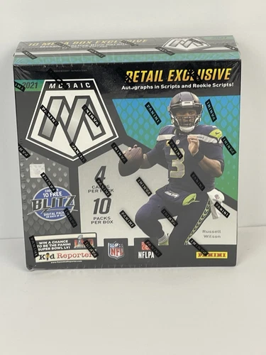2021 Panini Mosaic NFL Football Mega Box Walmart Exclusive Factory Sealed