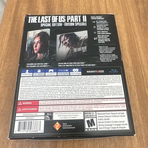 The Last of Us Part II Special Edition 2 Sony Playstation 4 PS4 Brand New Sealed - Picture 2 of 8
