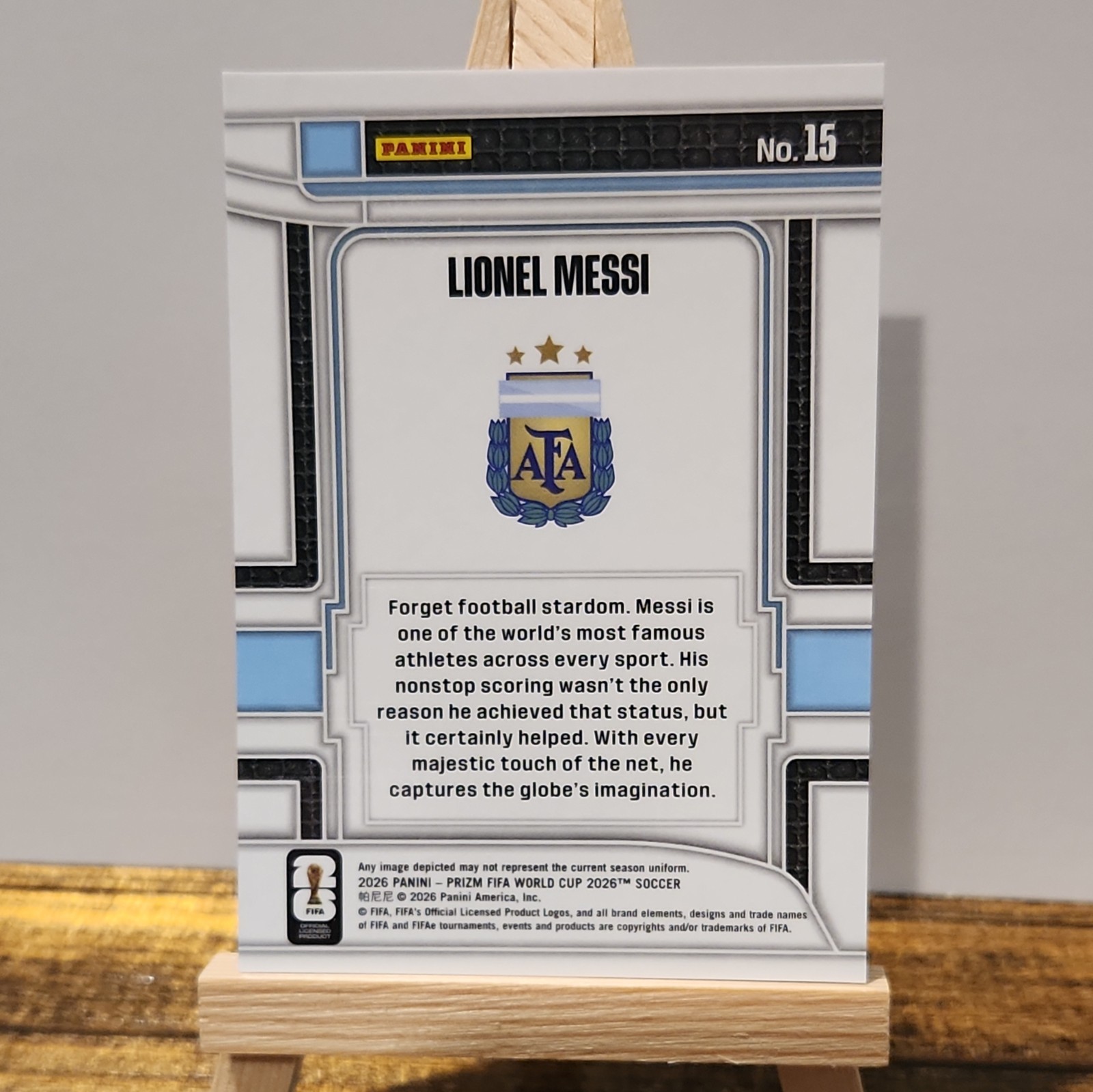 2026 Panini Prizm Fifa World Cup - Scorers Club Lionel Messi #15 view 2