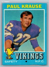 1971 Topps #158 Paul Krause