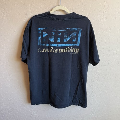 Nine Inch Nails 1994 Vintage Shirt Pretty Hate Machine Now I'm Nothing Shirt XL - Picture 2 of 5