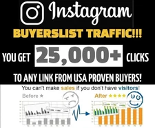 INSTAGRAM Website Traffic 25,000+ Targeted Webpage Traffic From USA BUYERS!