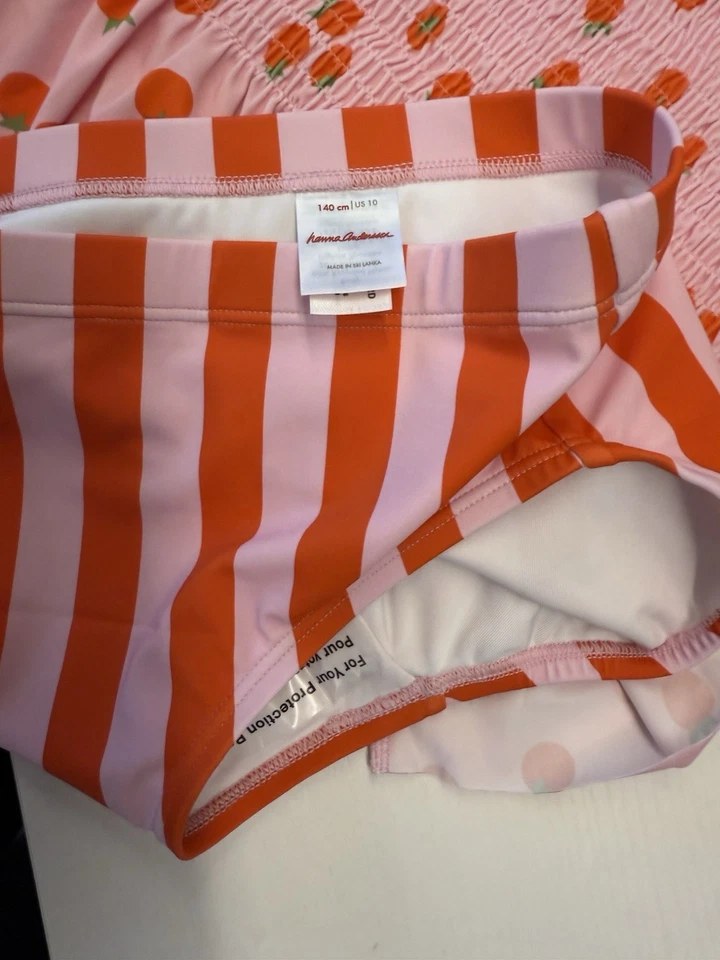 Two-Piece Smocked Mixie Swimsuit Hanna Andersson Size 10 / 140cm - Image 4 of 4