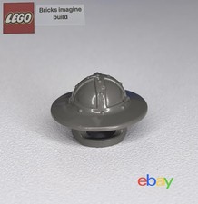 Lego Vintage Ritter Helm 30273 (breite Krempe) alt dunkelgrau für Castle - 7D