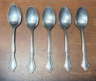 Lot Of 5 Vtg Estia Stainless Steel CASCADE Table Spoons