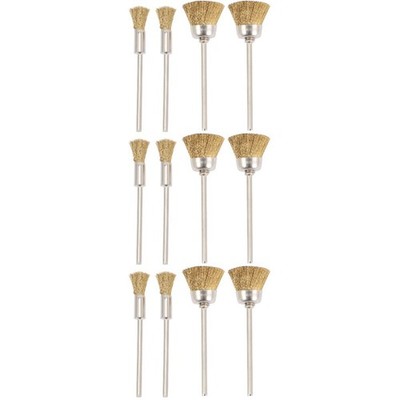  Set of 3 Kupferdrahtbürste Nagelfräser Bits Für Gelnägel Nagelbohrer