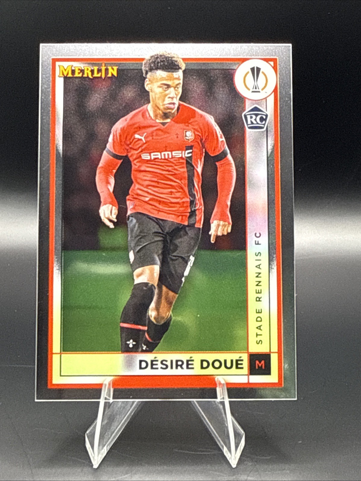 2022-23 Topps Merlin UEFA Club Competitions - Desire Doue #133 Refractor (RC)